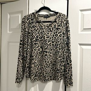 Generation Love Leopard Print Sweater, Size XL
